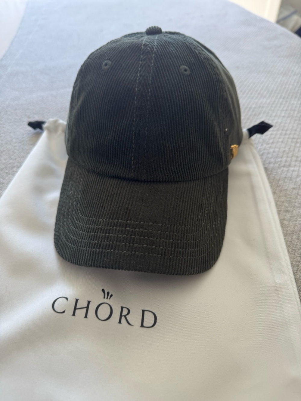 Chord Dark Green Corduroy Baseball Cap